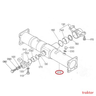 Καπάκι εμπρός διαφορικού ORIGINAL KUBOTA 34070-12000 ht020-991